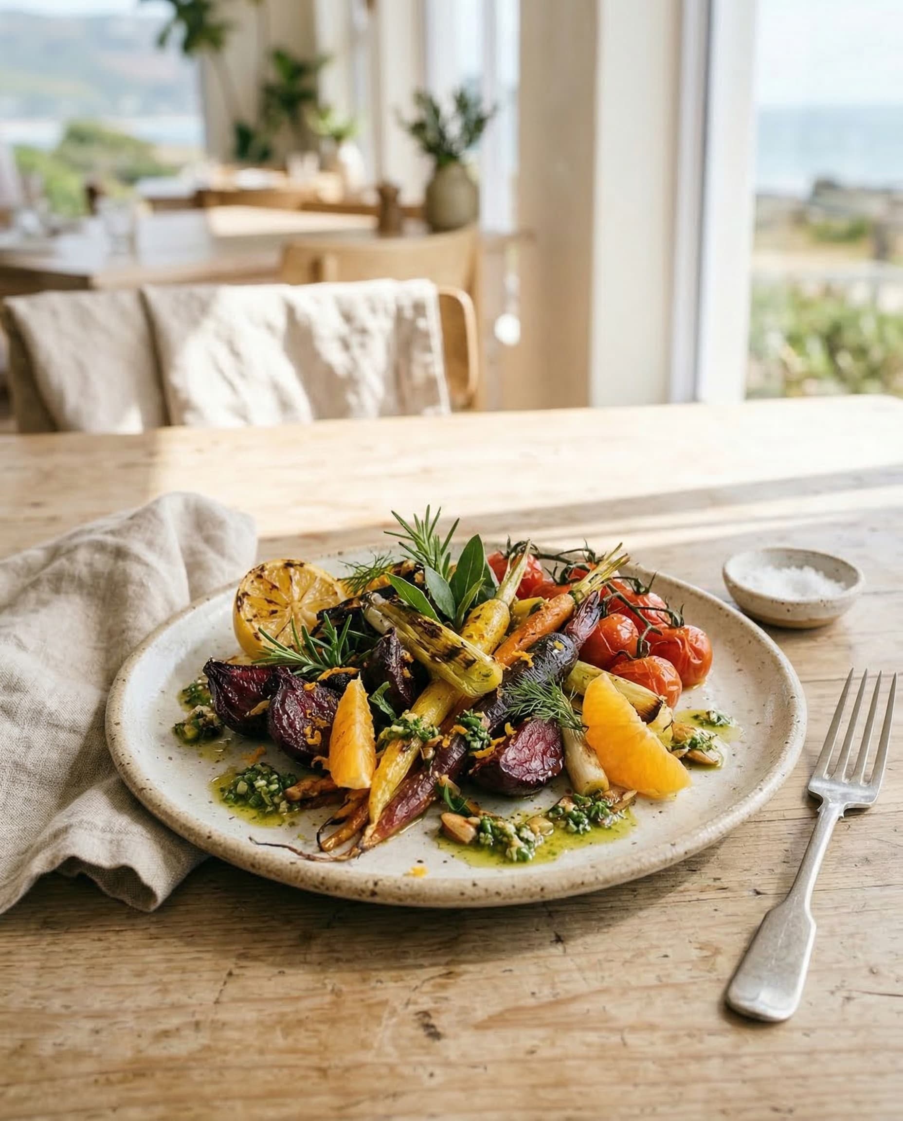 Produce-led pantry plate at Salt & Fynbos