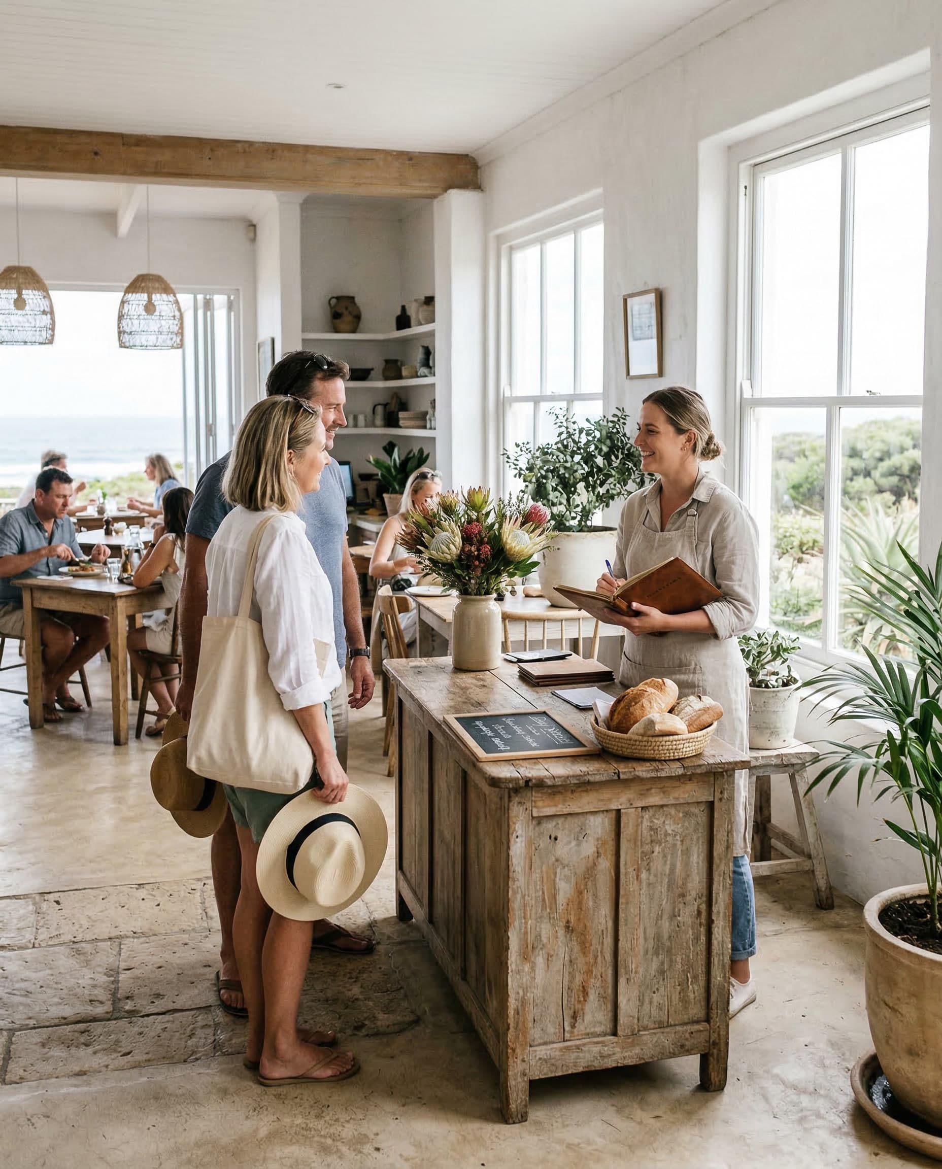 Welcoming arrival moment at Salt & Fynbos