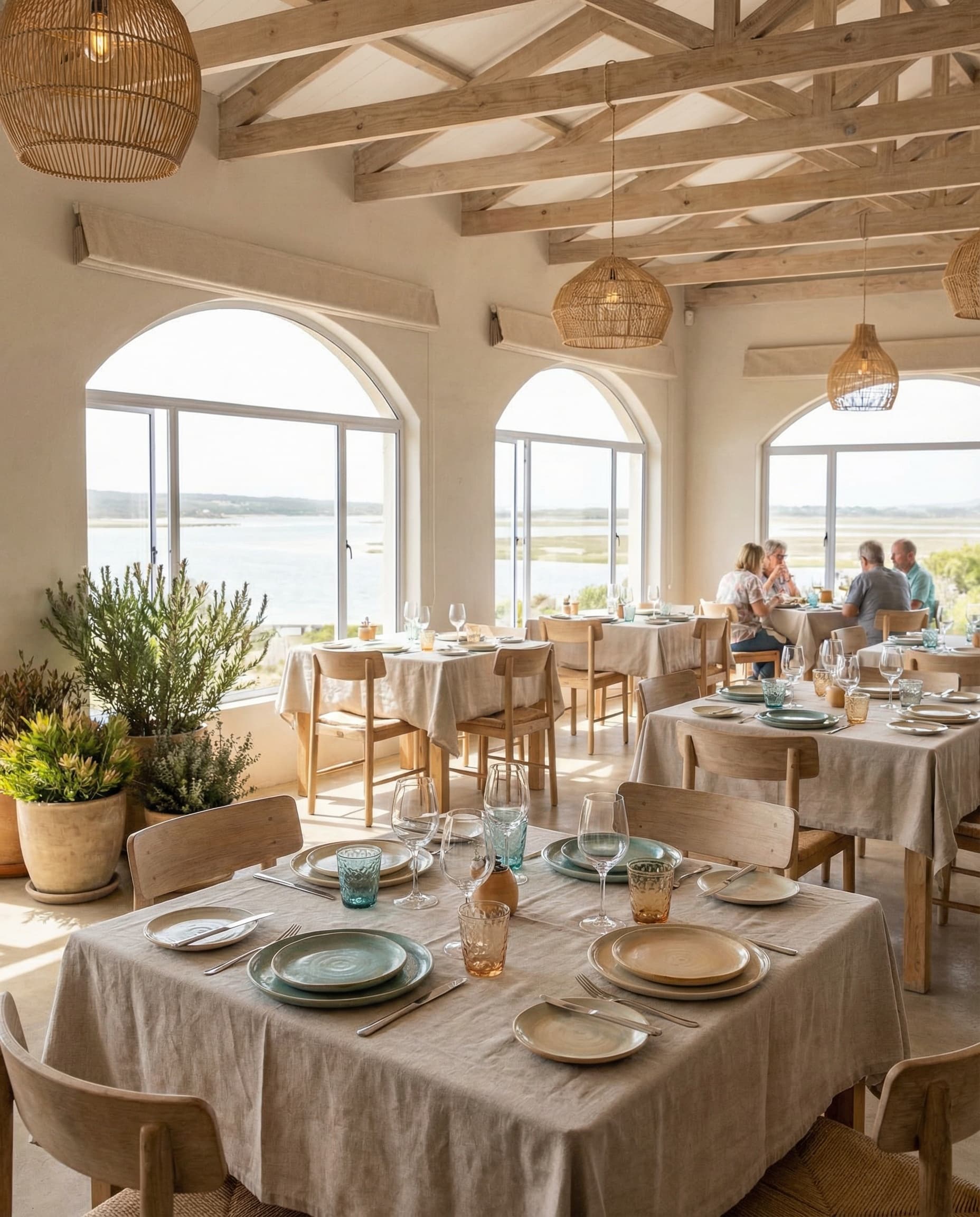 Sun-washed Salt & Fynbos dining room in Malgas