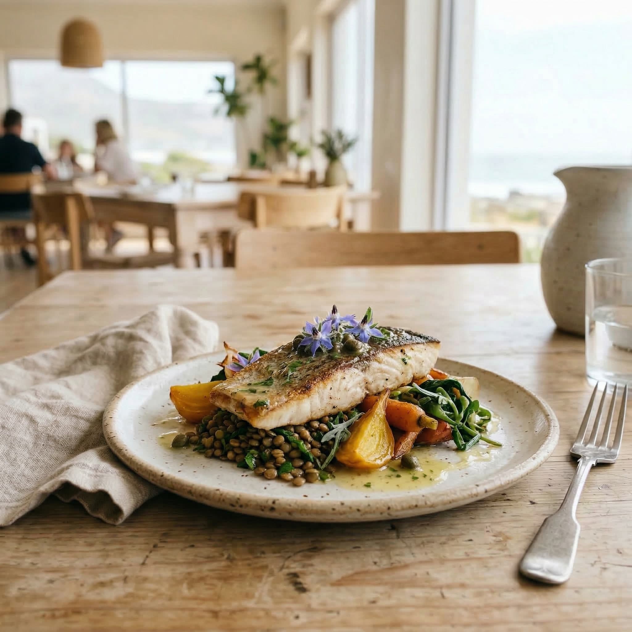 Coastal lunch detail at Salt & Fynbos