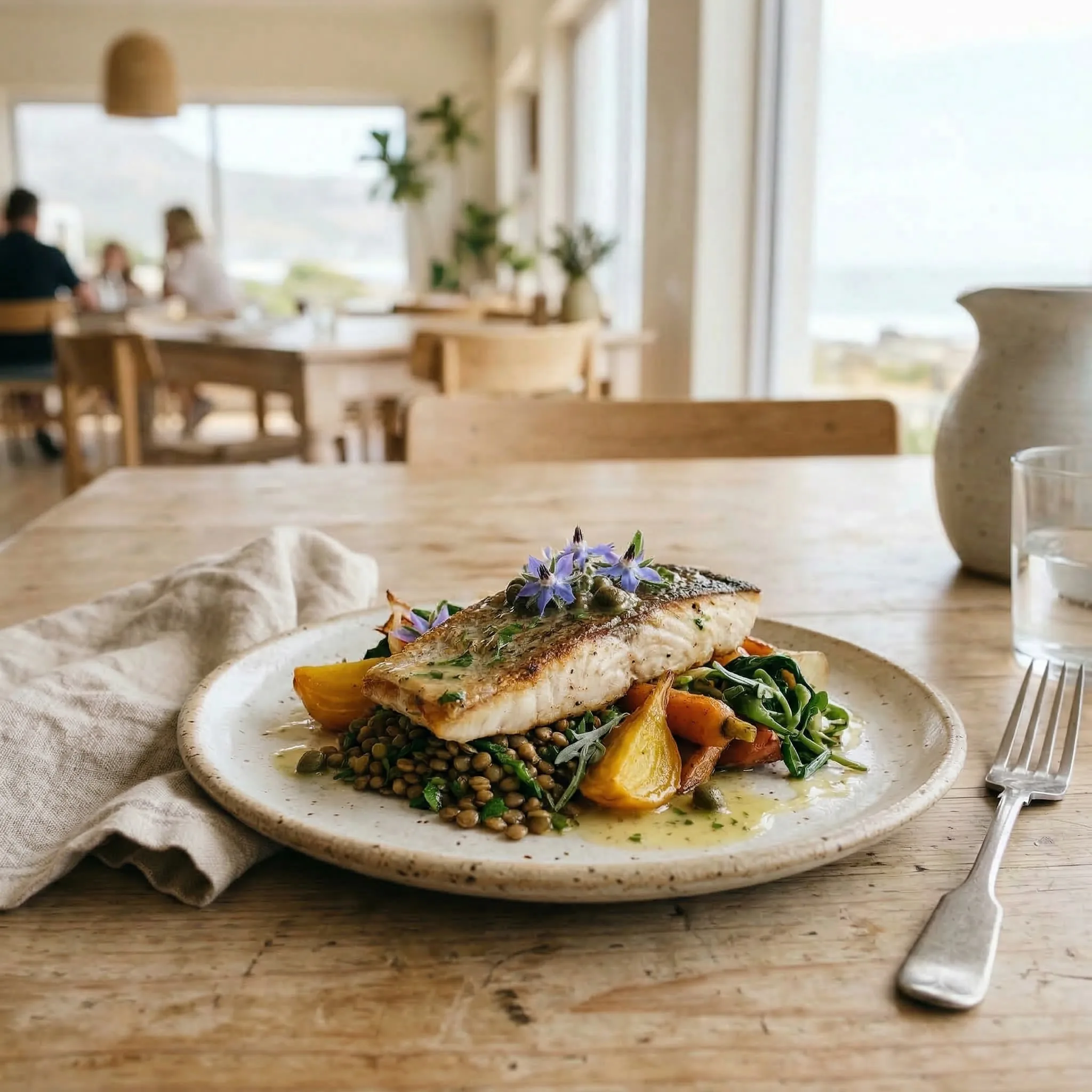 Coastal lunch detail at Salt & Fynbos